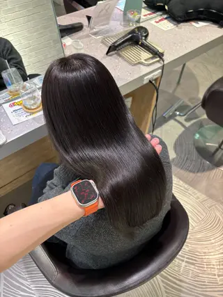 ミディアム カラー ボブぷる艶🌈 艶髪矯正✨遠藤龍雅のヘアスタイル