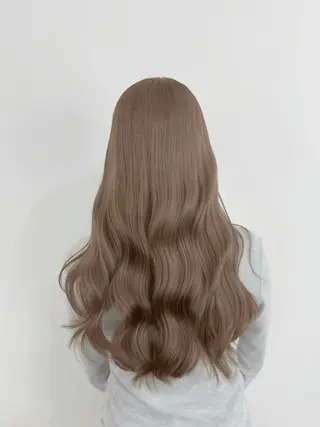 ロング カラー 川元 春奈のヘアスタイル