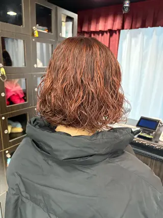 ショート カラー パーマ Eleanor立川北口所属・🦋YUI 髪質改善 ブリーチ　着付け🦋のヘアスタイル