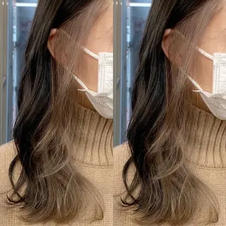 ロング カラー ヘアアレンジ ハイトーン/美髪矯正 🍃大江拓実のヘアスタイル