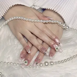 ネイル ☁️Minmin Tsuki💙🩵のネイルデザイン