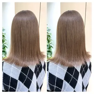 ミディアム カラー 村山 茉衣のヘアスタイル
