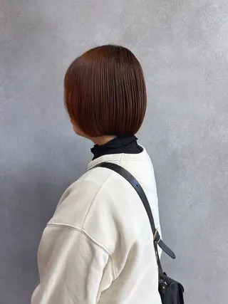 ショート 伶風/ボブ/ ヘーゼルベージュのヘアスタイル