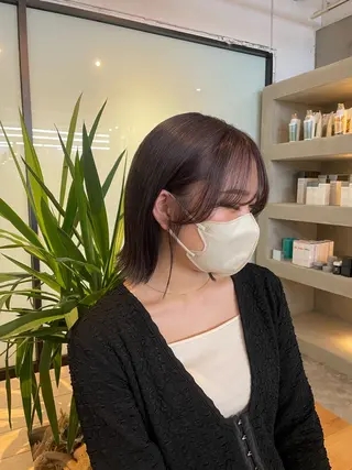 カラー ハイトーンカラー🩵 指名多数💗横山聖奈のヘアスタイル