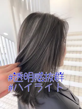 ミディアム カラー 山内 聡史のヘアスタイル