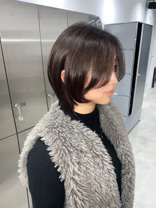 ショート kosoraレイヤー ハイトーン/デザインのヘアスタイル