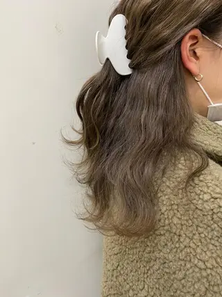 ミディアム カラー ヘアアレンジ 石田 優菜のヘアスタイル