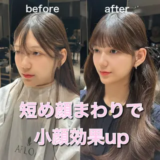 🎀大竹美侑／顔まわ りカット／レイヤーのヘアスタイル