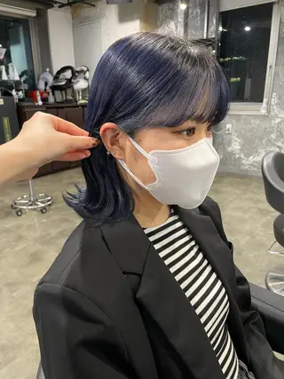 ショート カラー パーマ ヘアアレンジ メンズ キッズ ネイル マツエク・マツパ アイブロウ 透明感カラー・レイヤ ー🎀amika🎀のヘアスタイル