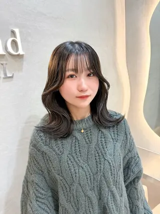 ミディアム ボブ・韓国レイヤー・ 縮毛矯正・内藤康太のヘアスタイル