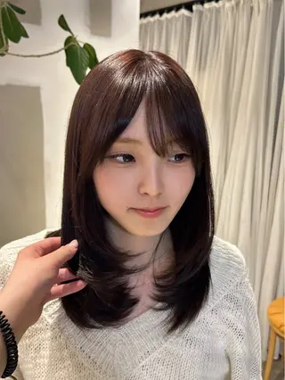 ショート ANLY.meijijingumae所属・暗髪カラー/ 透明感カラー/真菜のヘアスタイル