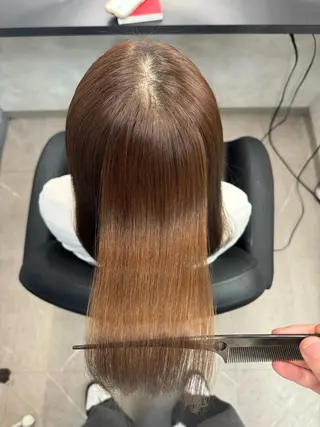 ロング XYZ所属・縮毛矯正/髪質改善 韓国風/MIKIYAのヘアスタイル