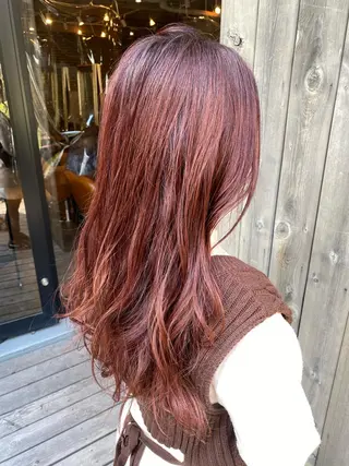 ロング カラー 髪質改善／美髪矯正 林田和真のヘアスタイル