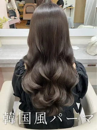 ロング パーマ 韓国風パーマ/ヘア セット/店長みづきのヘアスタイル