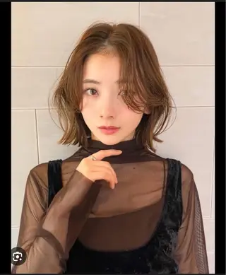 ミディアム 石垣廣乃 /Hironoのヘアスタイル