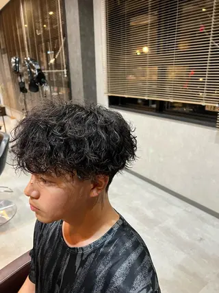 パーマ メンズ LATTE　伊勢崎所属・北爪 紫音のヘアスタイル