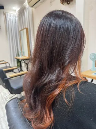 ロング カラー Az所属・Az ながいりかのヘアスタイル
