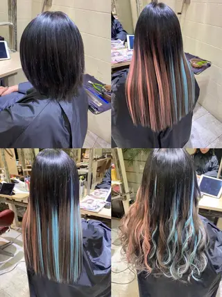 ミディアム カラー ササ キのヘアスタイル