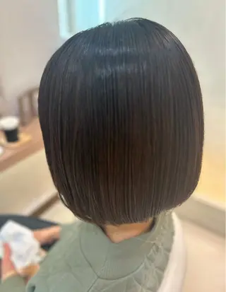 ショート カラー 髪質改善/縮毛矯正 ササキナツミのヘアスタイル