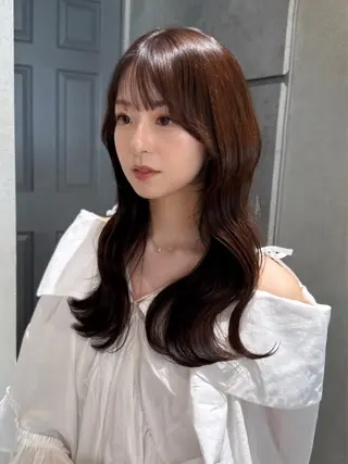 ロング yuuri🎀/大宮 /韓国ヘア/レイヤーのヘアスタイル