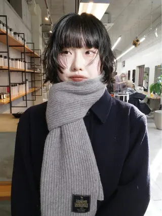 ミディアム son hair所属・葉 /レイヤーカットのヘアスタイル