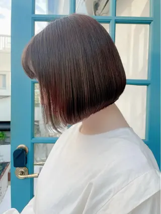 ショート カラー 顔周りカット× 髪質改善【リョウ】のヘアスタイル