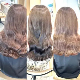 ロング カラー ulu名古屋栄所属・落合しほ/韓国ヘア/ 髪質改善/縮毛矯正のヘアスタイル