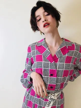 セミロング パーマ カラー 【N°deseo】 吉祥寺のヘアスタイル