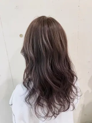 セミロング カラー パーマ ヘアアレンジ 【ツヤ髪美容師】 ツダケイスケのヘアスタイル