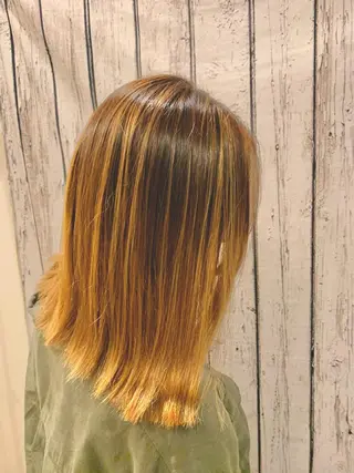 ミディアム カラー 松戸　kiju オーナースタイリストのヘアスタイル