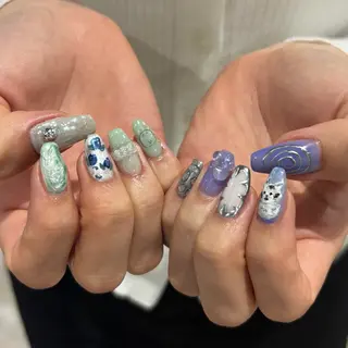 ネイル hinako /個性派ニュアンスのネイルデザイン