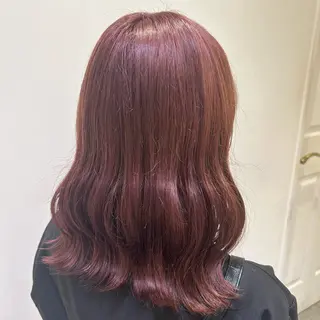 カラー あずみ🪽顔周りレイ ヤー×オリーブ🫒のヘアスタイル