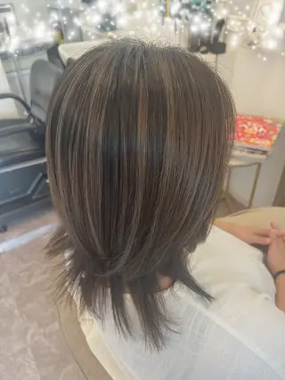 ミディアム カラー La.fleur ラ.フルールのヘアスタイル