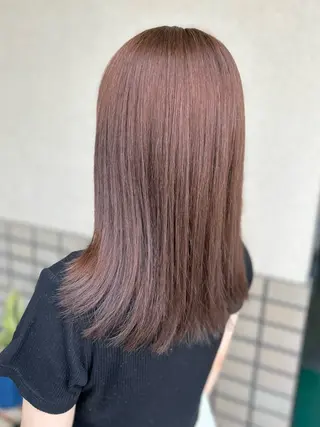 セミロング カラー 沢田 瞳のヘアスタイル