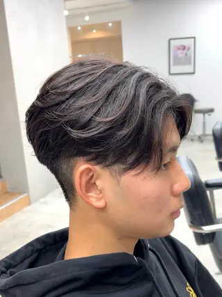 ショート パーマ メンズ メンズパーマ/ 新潟駅/佐藤裕のヘアスタイル