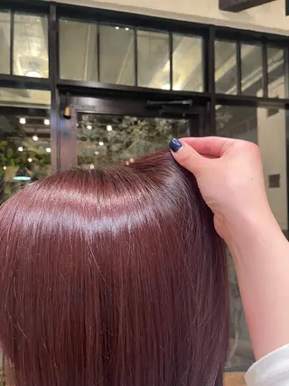 ミディアム カラー ブリーチカラー/ 細川はるかのヘアスタイル