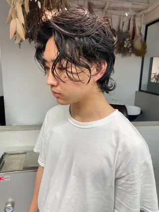 ミディアム MOTEL men's andshaving所属・鶴見 光のヘアスタイル