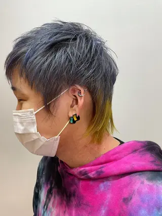 ショート カラー メンズ hair OPUS ヘアーオーパス所属・レイヤーカット 特化型シオンのヘアスタイル