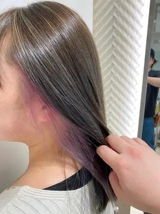 セミロング カラー 髪質改善/レイヤー カット手塚奨のヘアスタイル