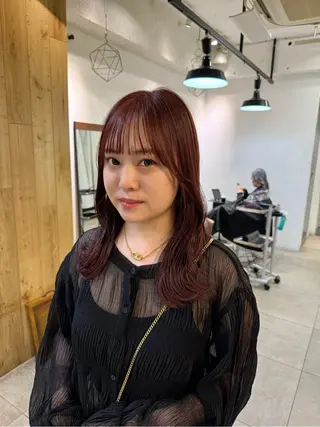 セミロング カラー 艶カラー 🤍🫧/makoのヘアスタイル