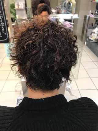 ショート パーマ メンズ Livnaリヴナ立川所属・レイヤー/ハイライト /立川/赤池宏隆のヘアスタイル