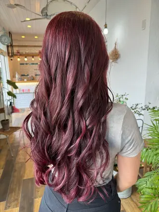 ロング カラー 🌸小掛🌸 豊橋外国人風カラーのヘアスタイル