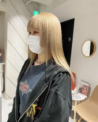 ロング デザイン🥇複雑履歴 ハイトーン特化のヘアスタイル