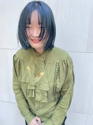 ミディアム カラー パーマ ヘアアレンジ メンズ キッズ ネイル マツエク・マツパ tatsumi/ボブ ウルフ/レイヤーのヘアスタイル