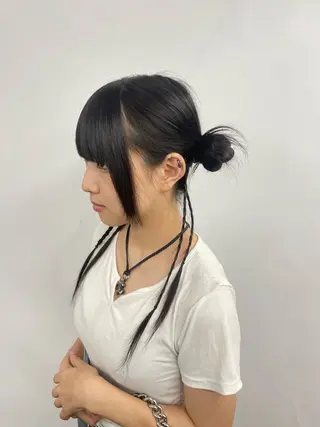 ヘアアレンジ 𝙃𝘼𝙍𝙐🎀 韓国×エクステのヘアスタイル