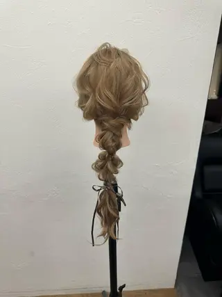 セミロング カラー パーマ ヘアアレンジ メンズ キッズ ネイル マツエク・マツパ アイブロウ 顔周りcut/ 艶ワンカラー♥ちさきのヘアスタイル