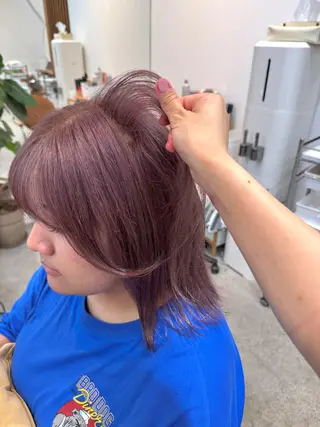 ショート カラー 🫧髪質改善/Wカラ ー 暖色 🌸桜🌸のヘアスタイル