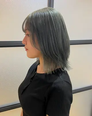 ミディアム カラー 艶カラー/韓国顔周り 🎀mamiのヘアスタイル