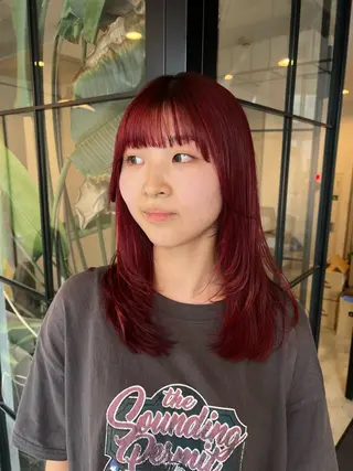 セミロング カラー ベージュカラー🌿 新潟駅/青木結月のヘアスタイル