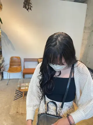 ロング カラー MAUVE MIYUのヘアスタイル